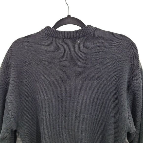 Mens Vintage 80s Leather Jacket Zip MJ Heart Beat Inlay Wool Black M Streetwear - Picture 10 of 14